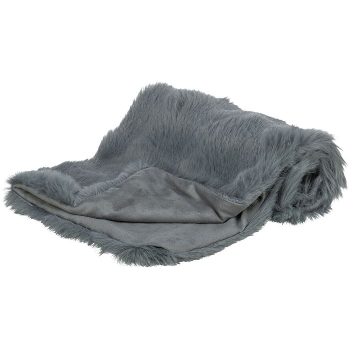 Couverture Pour Chien - TRIXIE - Elli 0g - Gris - 100×70 Cm - Douceur Et Confort