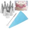 8/10pcs Russian Piping Tips Set Icing Piping Nozzles Reusable Frosting Pastry Bags Fondant Smoother Cake Baking Decorator Tool