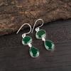 Green Onyx Earrings Handmade Gemstone Jewelry, 925 Solid Sterling Silver Earrings Unique Design Jewelry