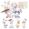 TOP TOY Sanrio Splendid Costumes of the Four Seasons Series Gachapon Blind Box Figure Soft Vinyl PVC Present Birthday Gift Kitty Kuromi Cinnamoroll My