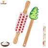 Leeseph Christmas Silicone Rolling Pin and Spatula Set, Holiday Baking Tools, Easy To Clean, Perfect for Holiday Baking Lover