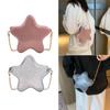 Leisure Casual Bag Shoulder Bag Girl Women Chain Bag Star Shaped Trendy Bag Solid Color Lady Purse Versatile Travel Bags