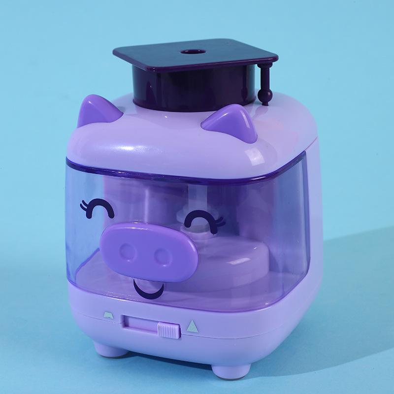Xiaolingjing Astronaut Dr. Pig: Dual-Power, Fully Automatic Electric Pencil Sharpener