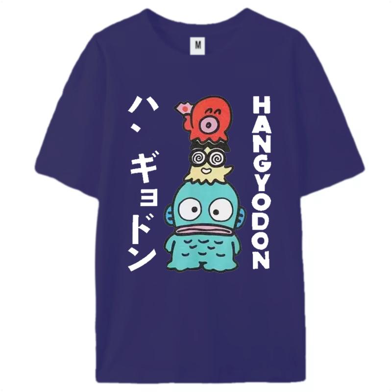 Hangyodon Japanese for Men Women T Shirt Vintage Tee Shirt Short Sleeve O Neck T-Shirts Summer Clothes Y2k Top Women Clothing