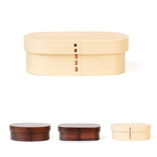 Lunch Box 3 Grids Food Grade Large Capacity Wide Application Oval Square Shape Packed Lunch BPA Free Single-layer Wood Bento Box Kitchen Accessories