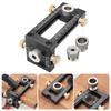 Woodworking Drill Guide Hole Puncher Locator 2 In 1 Doweling Jig For Furniture Connecting Installation Household