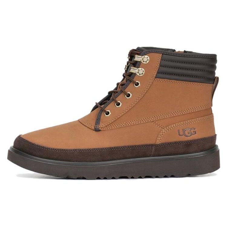 UGG Highland Comfortable Lace-Up Waterproof High-Top Sneakers Men Sneakers Chestnut-Brown 1130729-CHE