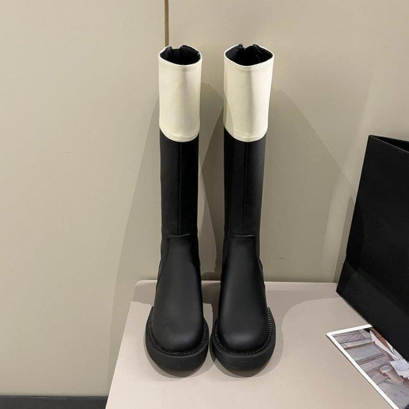 Thigh High Boots Women Fashion Platform Shoes Designer Long Chelsea Boots Ladies Comfort Walking Party Shoes Knee High Boots