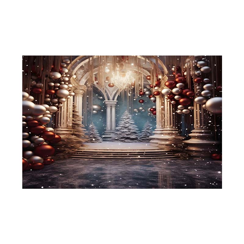 Indoor Window Snowflake Decoration Stage Theme Background Cloth Background Wall Decoration Photo Cloth