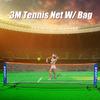 Tennis Net & Post Set Racquet Sports Network Net Portable Frame Badminton Beach 3 Meter Volleyball Training Net Mesh