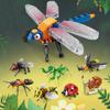 Classic Creative Ideas Insect Animals Building Blocks Honeybee Dragonfly Ants Fly Ladybug Snail Model Kit Toys For Adults Kids