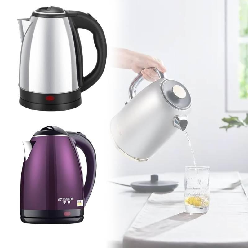 Electric Tainless Steel Kettle Rapid Heating Inner Markings Kitchen Supplies