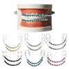 Temporary Tooth Decoration with Metal Wires Brackets Orthodontic Ligatures Orthodontists Explain Dental