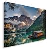 Canvas Print, Mountain House Landscape Alps