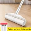 1 Set Lint Roller Portable Dust Remover Mop Efficient Pet Hair Sticky Roller with Dust-proof Cover for Home