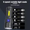 Rechargeable 12 LED Flashlight with Powerful COB Floodlight Portable Pen Clip Torch Outdoor Magnetic Work Light Flashlights