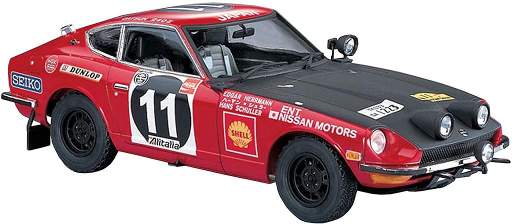 Hasegawa Datsun Fairlady 240Z 1971 Safari Rally Winner Plastic Model HR8 1/24