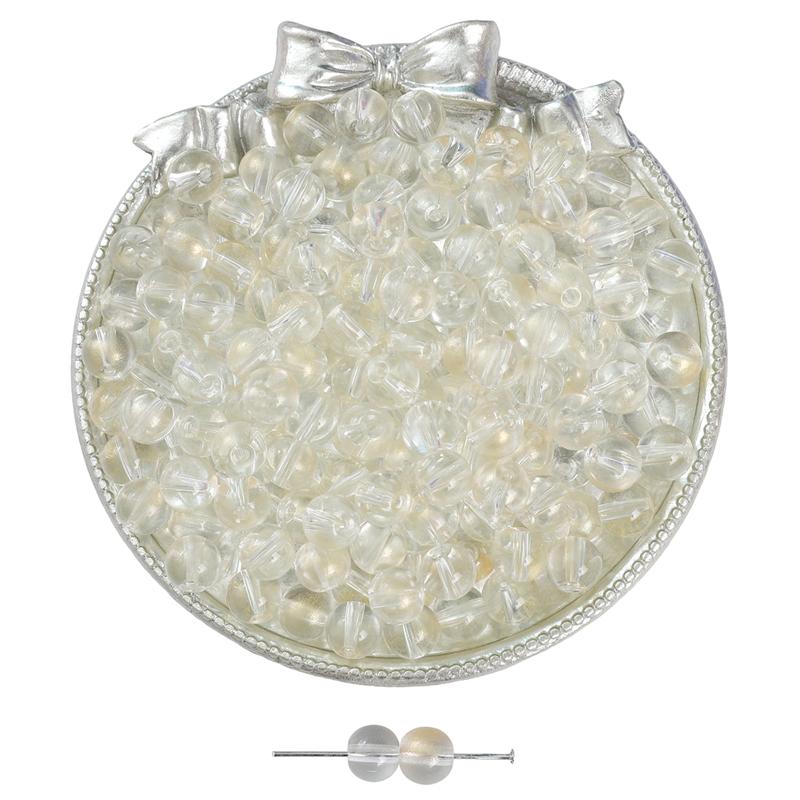 2000Pcs Crystal Glass Beads Jelly Bubble Loose Spacer Beads for DIY Necklace Bracelet Jewelry Making