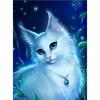 Full 5D Diy Diamond Painting Fantasy White Cat Diamond Embroidery Full Lay Cross Stitch Home Decor Handmade Gift