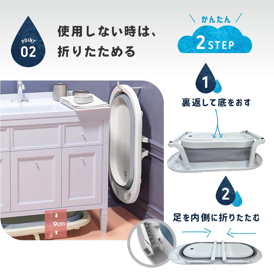 Baby Bath Folding Bath Chair Baby Bath Cushion Bath Bath Hugmuu X (Gray Pink)