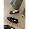 Thick Heel Retro Mary Jane Shoes Women's Shoes Spring and Autumn 2025 New Shallow Mouth Word with Temperament Versatile Single Shoes