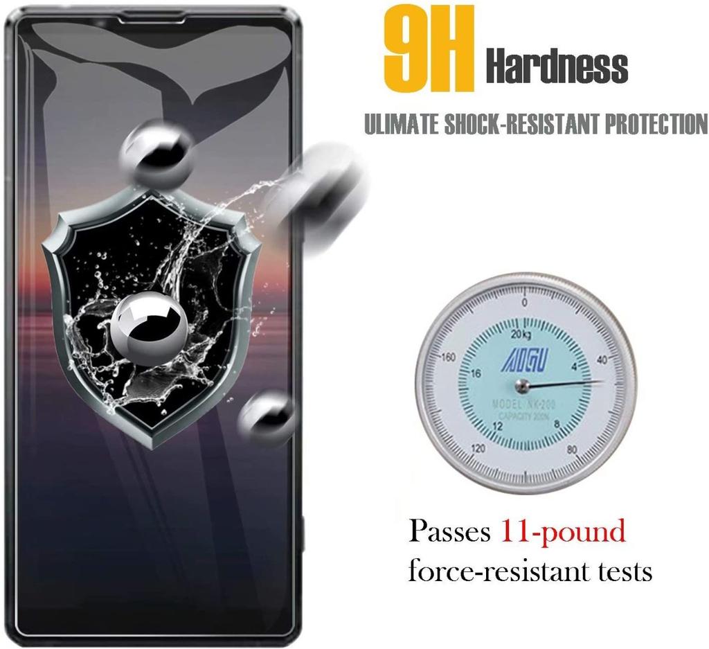 3Pcs Tempered Glass Screen Protector for Sony Xperia 1 10 VI 5 V IV III II HD Film Protection Panzerglas Anti Scratch Protective Clear Film