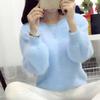 Autumn and Winter New Korean Version of The Sweater Female Students Solid Color Thin Loose Women's Knitwear