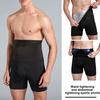Men Fitness Shorts High Waist Slimming Tummy Control High Waisted Body Shaper Waist Trainer Heat Gathering