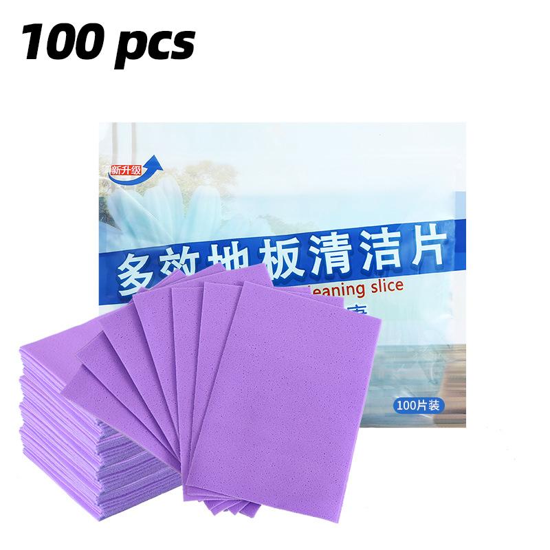 100pcs Sets Floor Cleaning Sheet Mopping Artifact Wooden Floor Tile Cleaner Decontamination Fragrance Cleaning Liquid Mopping Cleaning Sheet