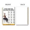 28-Day Chair Yoga Challenge Spiral Notebook Thick Paper Fitness Planner for Seniors Beginners Versatile Gift for Home Office School