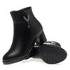 Women Boots Winter Fashion Anti-Slip Women Ankle Boots Mid Heel Natural Wool Genuine Leather Snow Boots Ladies