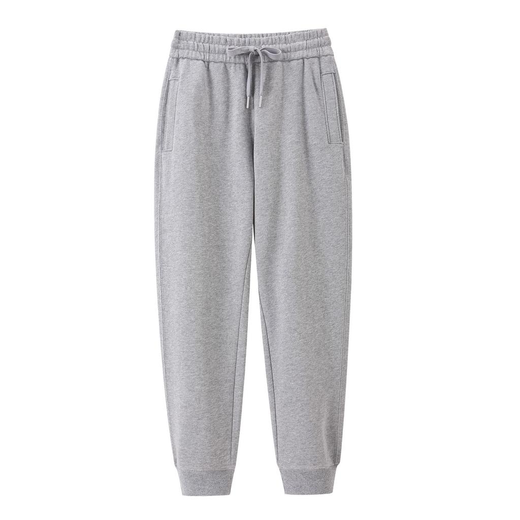 Women's Heavyweight Cotton Skinny Sweatpants - 380G, Washed, Fashion Casual, Spring/Autumn, Draping Style.