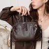 Niche Handbag New Top-layer Cowhide Shoulder Bag Versatile Retro Commuter Crossbody Bag