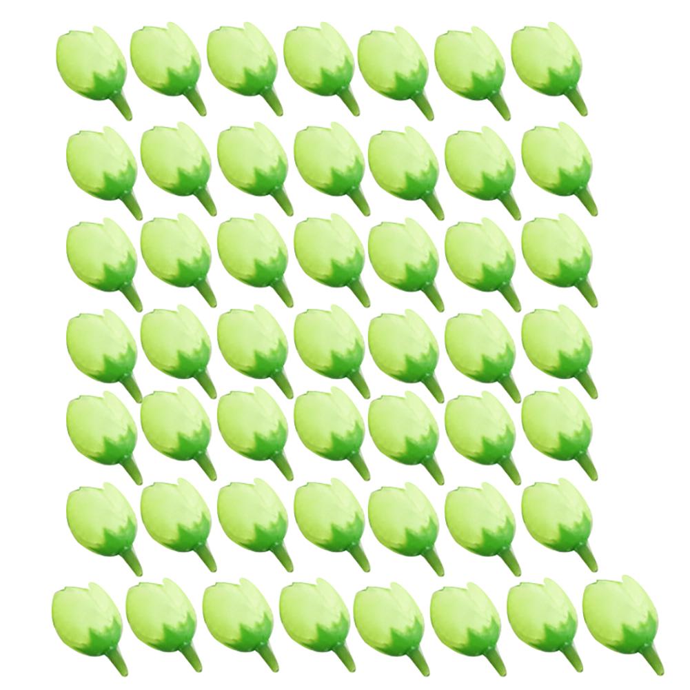 50 шт. 2 см поддельные бутоны роз искусственный цветок свадебный букет невесты DIY Декор для вечеринки Рождественский орнамент