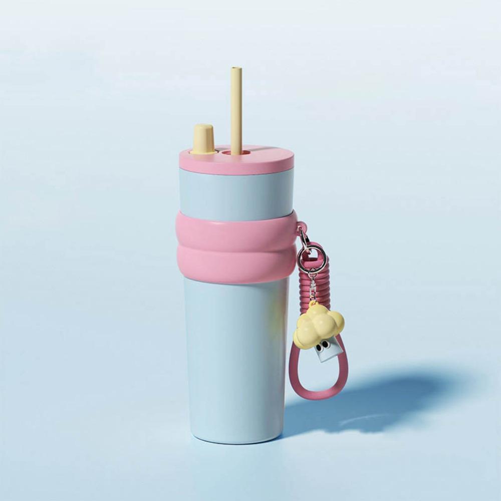 316 Stainless Steel Insulated Cup Bow Thermal Water Bottle Vacuum Cup for Student Children