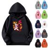 Child Fashion Lightweight Long Sleeve Pullover With Pockets Print Hoodie