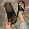 Elegant Metal Toe Flat Sandals for Women Summer 2025 Beach & Casual Wear