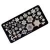 1PC Stainless Steel Printing Nail Stamping Plates Manicure Leaves Maple Template Mold Xmas Snowflakes Nail Art DIY Decorations