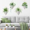Ms8394-Nh Green Plant Potted Plant Wall Sticker Living Room Bedroom Decoration Self-Adhesive Large Amount Negotiable