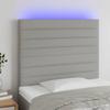 VidaXL LED Headboard Bedroom Furniture Single Bed Accessory Headboard Bed Frame Interior Light Grey 3122554