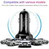 Car Charger 3 Port Fast Charging Light For Samsung Huawei Iphone Plus Universal Aluminum Dual Usb Car-charger Adapter
