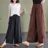 Women's Spring Autumn High Waist Drape Stylish Slimming Versatile Culottes Casual Straight Nine-Tenths Pants