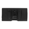 Étui Horizontal Housse Clip Métal Ceinture Pince en Textile et Cuir avec Porte-cartes pour Vivo X20 Plus > Noir