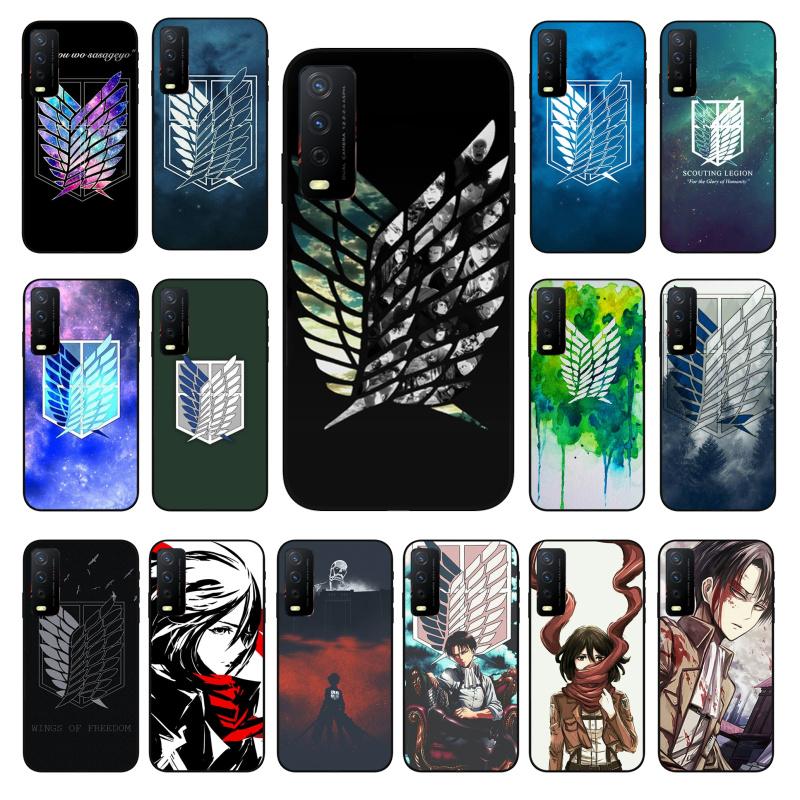 Anime Japanese Attack On Titan Phone Case for VIVO Y31 Y21 Y70 Y21S Y20 Y72 1907 Y12 Y11S Y53S Y33S Y55 Y76 Y51 Y15S Y01