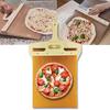 Pizza Sliding Shovel with Wooden Handle Double-Sided Wood Pizza Spatula Non-Stick Paddle for Indoor Outdoor Ovens
