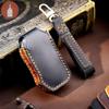 GUSHIBEI Handmade Luxury Leather Car Key Case For Kia Side Button Style