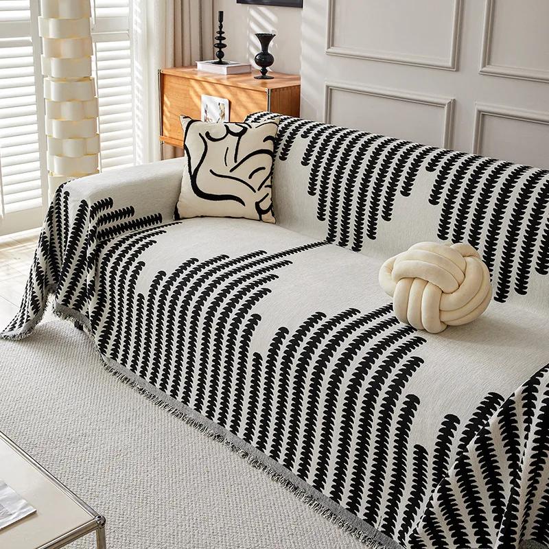 Classic Thick Soft Chenille Sofa Towel Non-slip One-piece Full Cover Sofa Cushion Cover Luxury Four Season Universal Sofa Cover