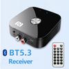 NFC Bluetooth Receiver 2RCA PD 3.5mm Jack Aux Wireless Adapter with Remote Control Car Bluetooth 5.3 Audio Receiver for TV