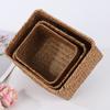 Decor Cosmetic Storage Container Woven Seagrass Storage Baskets Straw Rattan Basket Picnic Basket