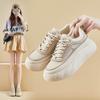 Summer New Little White Shoes Women's Super Soft and Thick Soles Versatile Board Shoes Heightened Mesh Breathable Street Shooting Women's Shoes
